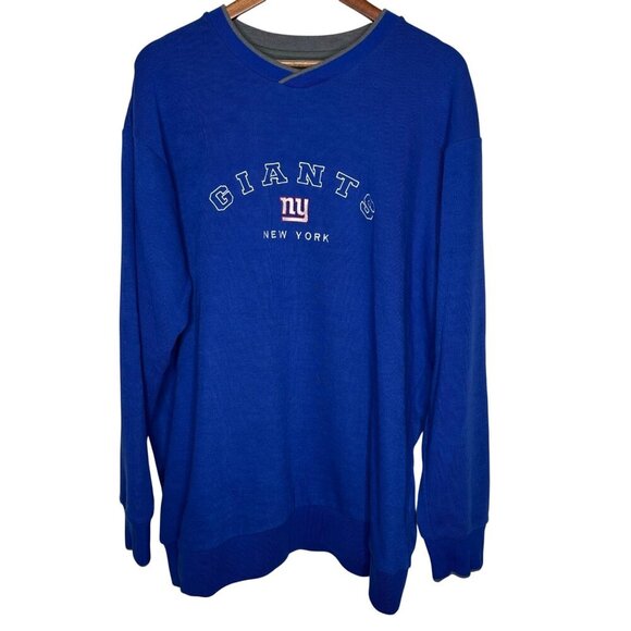 Antigua‎ New York Giants Blue Sweater Sz XXL - Picture 1 of 9